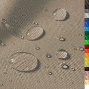 Telaio impermeabile in poliestere "Monaco" con 12.000 mm di colonna d'acqua per tende, vele, coperture, abbigliamento esterno, ecc. - dimensioni 300x160cm - resistente alle fessurazioni e facile da mantenere (colore 17.2 - grigio-beige)