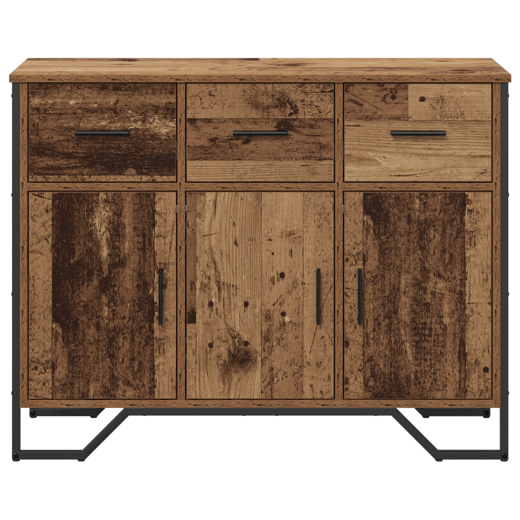 Credenza in legno antico rovere 97x32,5x74,5 cm Legno ingegnerizzato