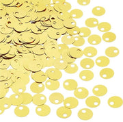 Paillettoni rotondi in oro 19 mm - 1600 pezzi - Decorazione per artigianato e DIY