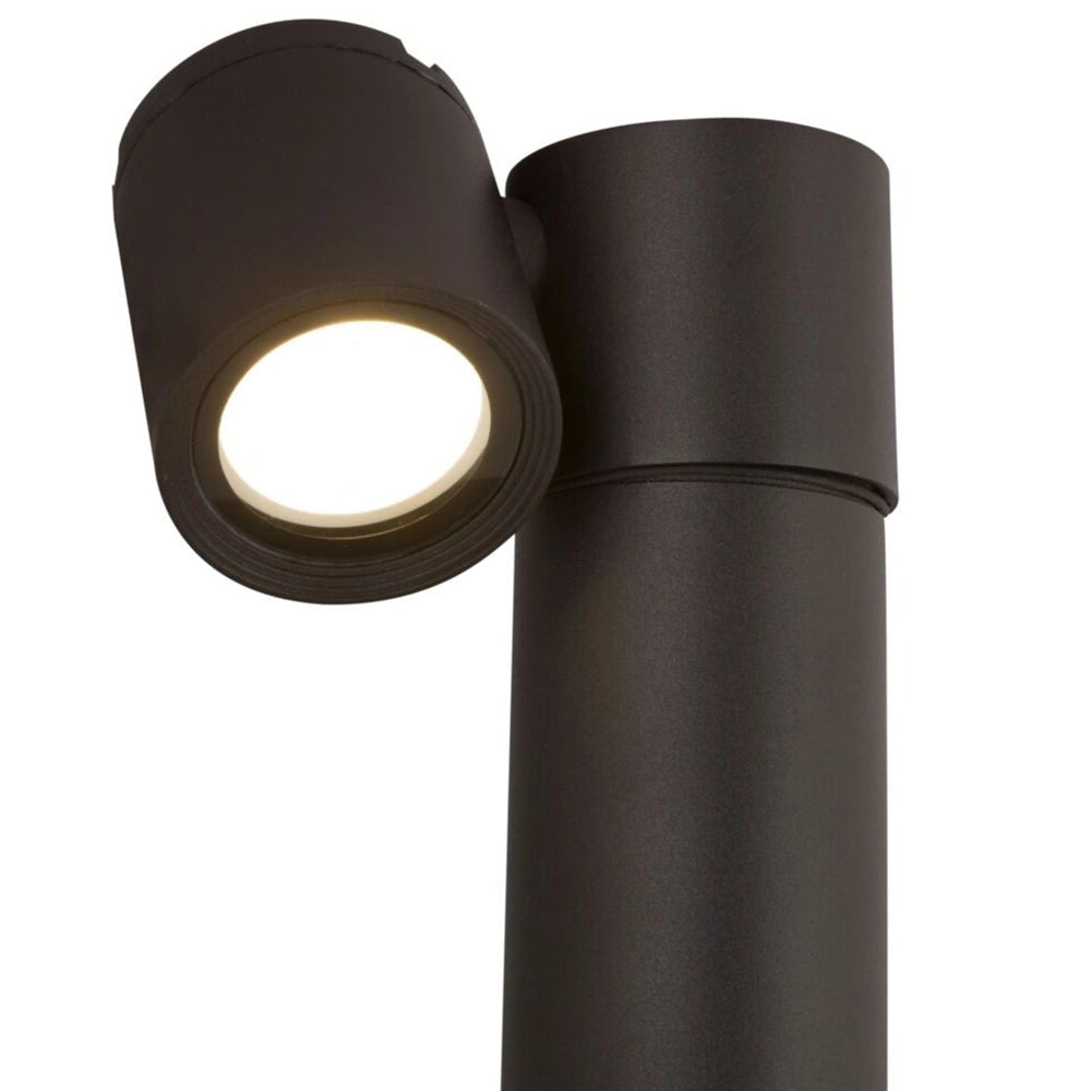 Lampione Per Esterno Moderno Alluminio Nero 1 Luce Gu10 50W Ip54