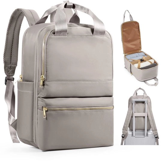 Borsa viaggio per donna Ryanair zaino da 40x20x25 cm impermeabile in khaki