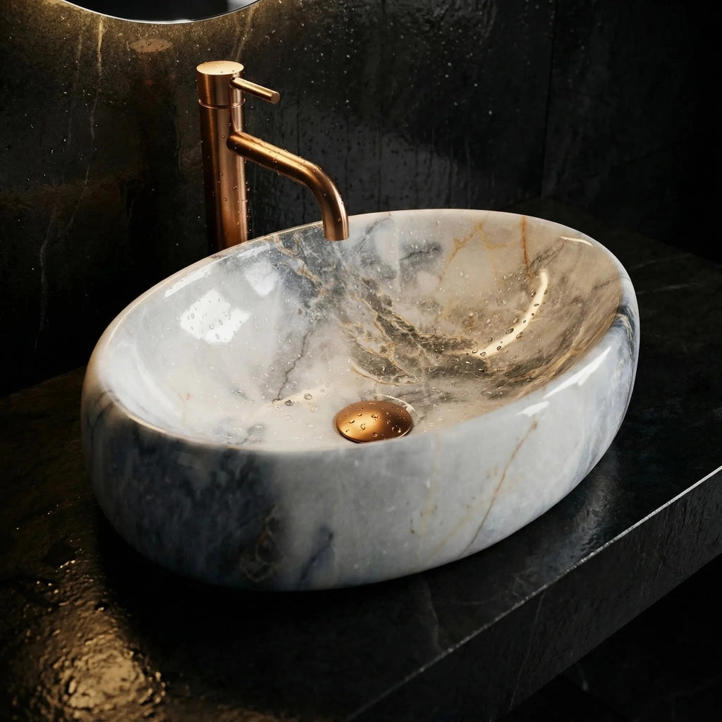 Lavabo Da Appoggio Rea Linda Granit