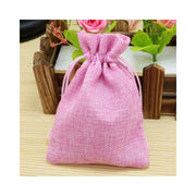Trade Shop - Sacchetti Juta Rosa Bomboniere Portaconfetti Segnaposto Segnatavolo Sacchettino -