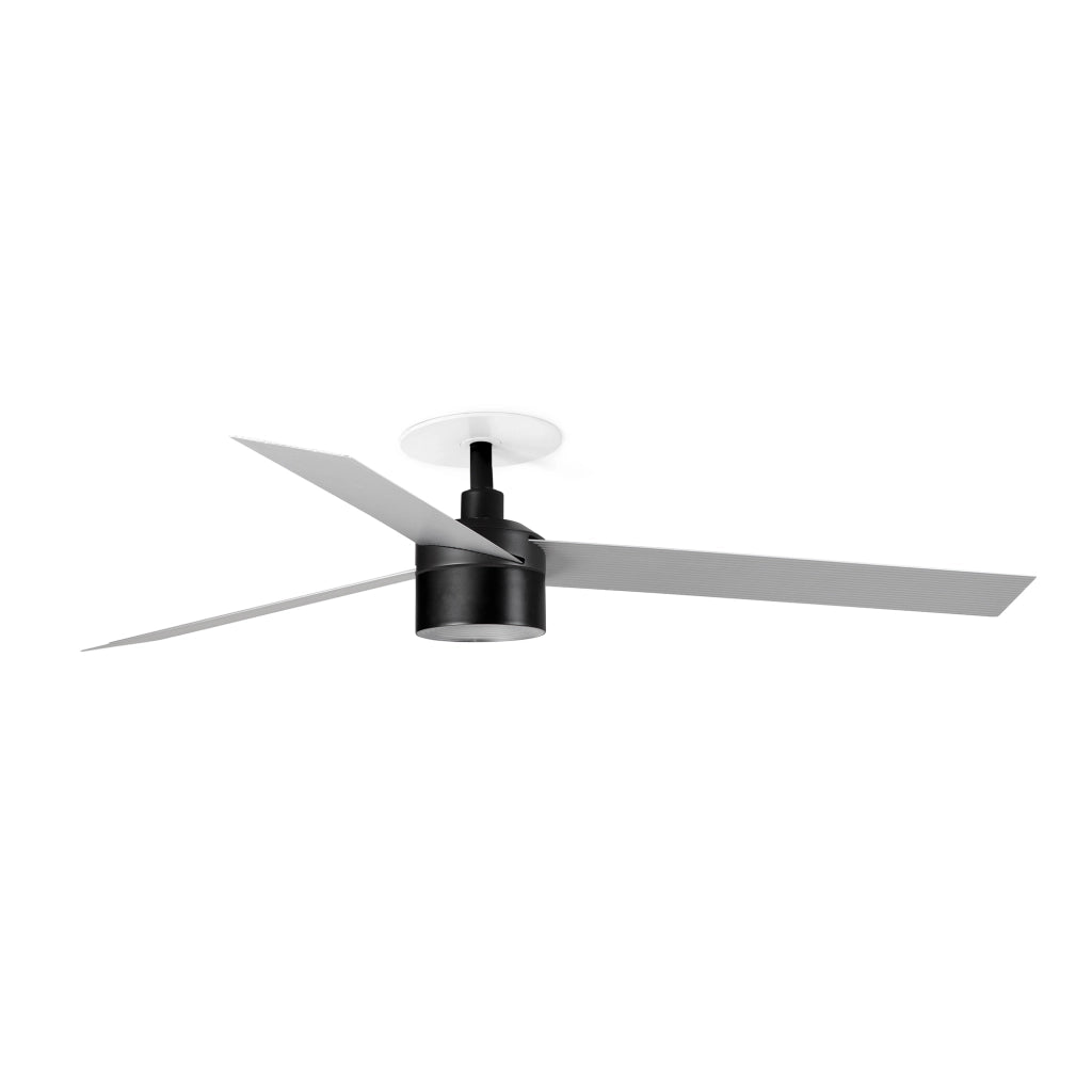 CRUISER RECESSED TEK L Ventilatore nero/aluminium 4000K