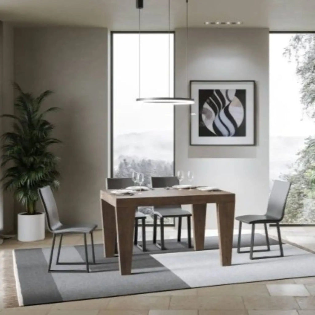 Tavolo allungabile 120/224x90 cm Spimbo colore noce