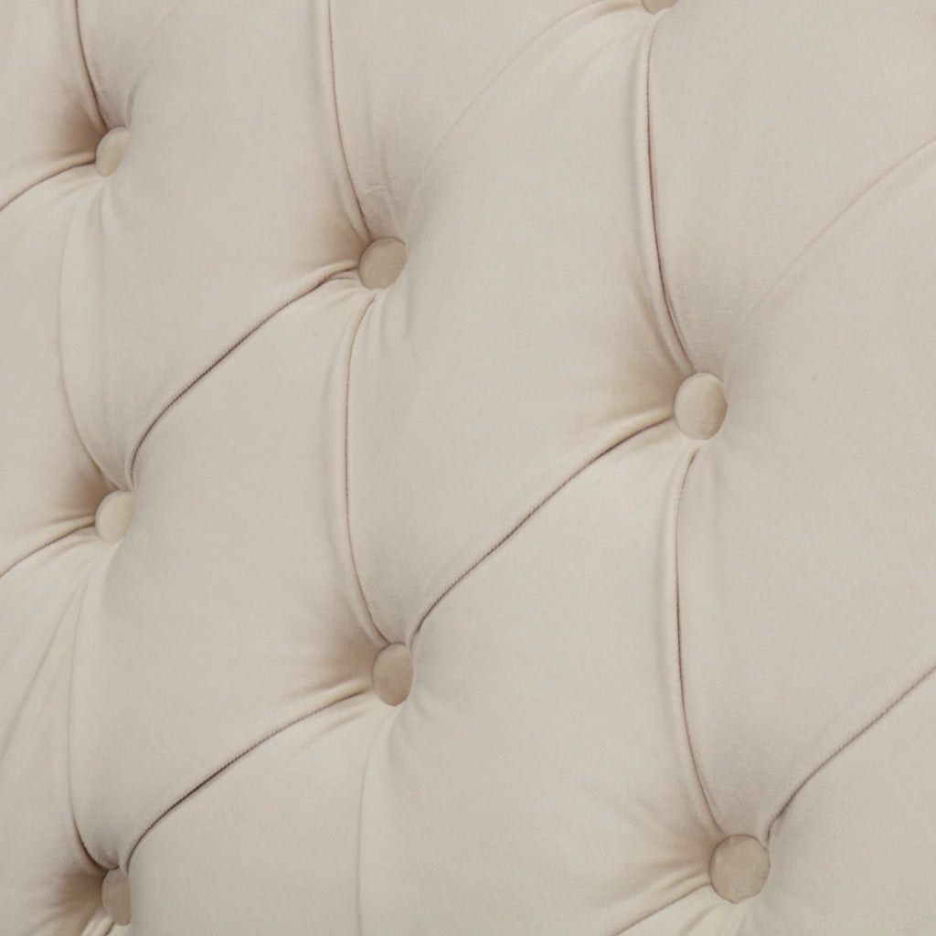 Letto imbottito beige 160 x 200 cm con contenitore idraulico