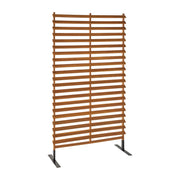 Schermo pieghevole in legno 100cm, marrone naturale