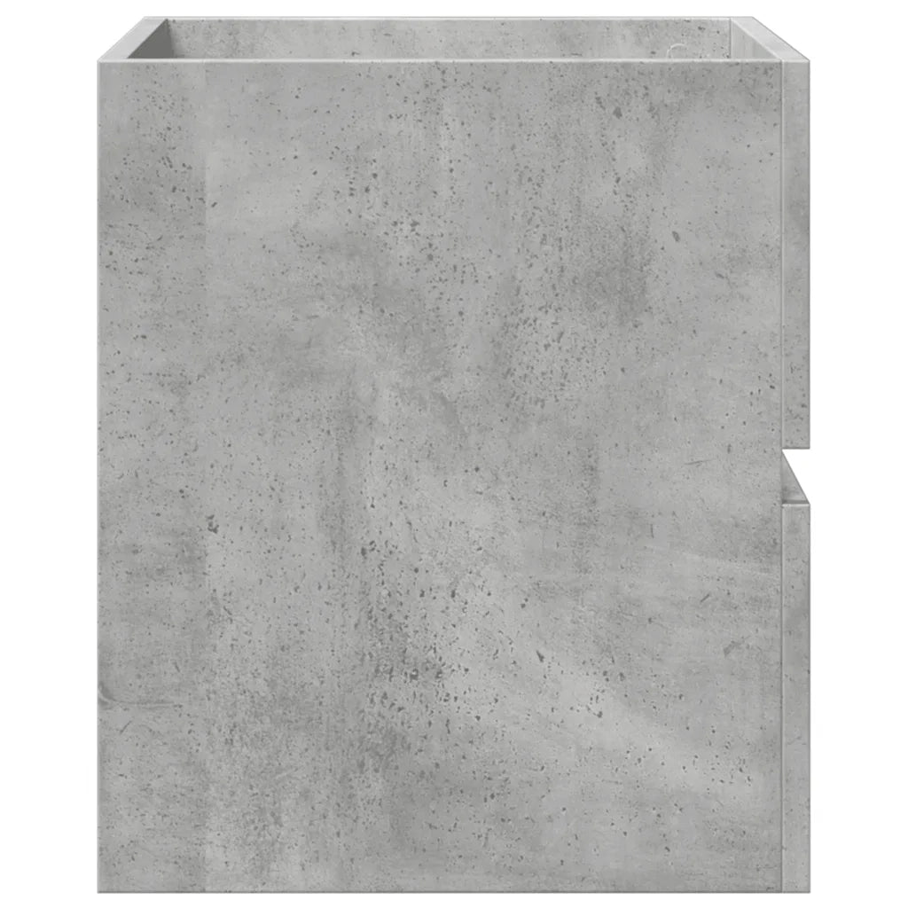 vidaXL Mobile Lavabo Grigio Cemento 41x38,5x45 cm in Legno Multistrato