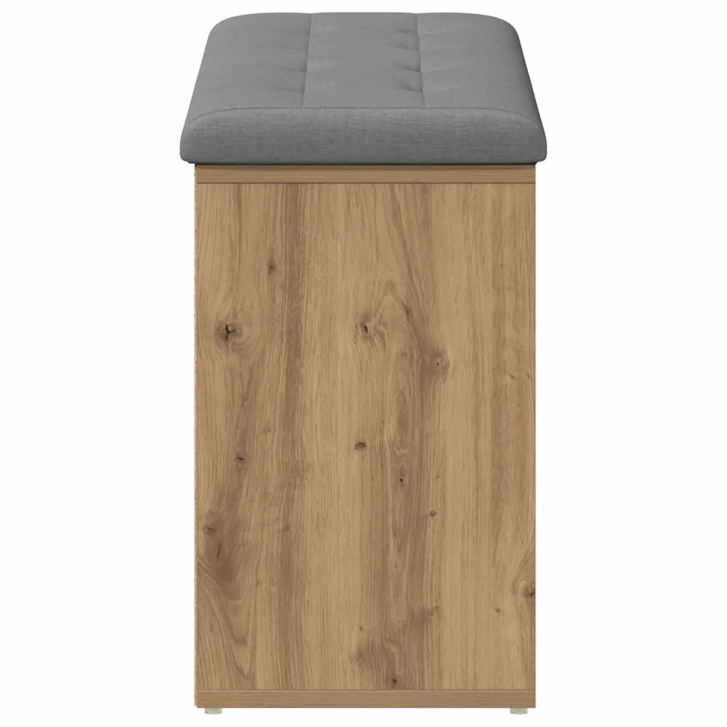vidaXL Panca Porta Scarpe Rovere Artigianale 102x32x50 cm Truciolato
