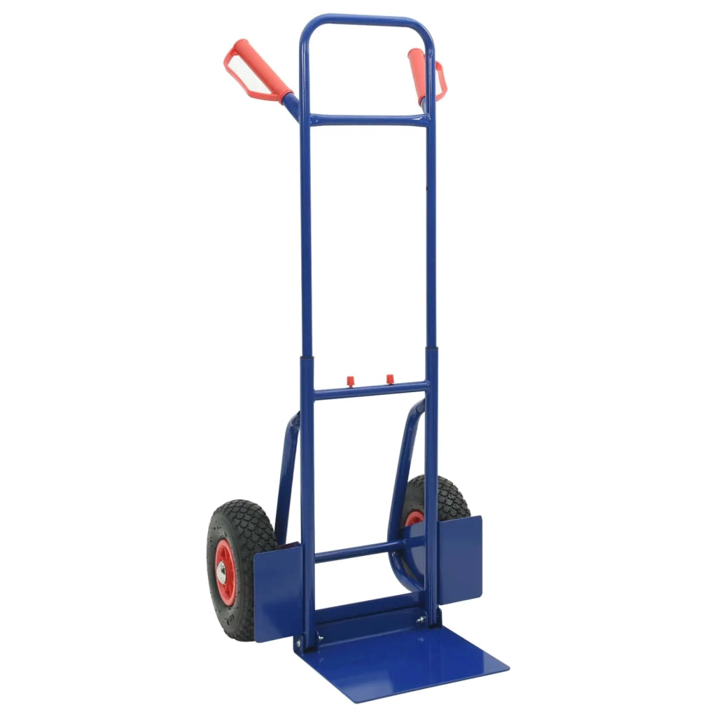 Carrello Pieghevole Estensibile Blu e Rosso 49,5 x 53 x 114 cm CFW9392505