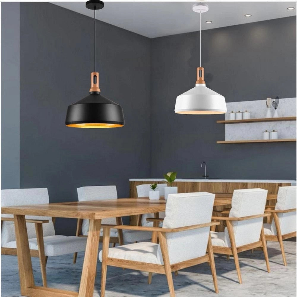 Trade Shop - Lampadario A Sospensione Stile Industriale In Metallo Pendente A Coppa E27 A93 -