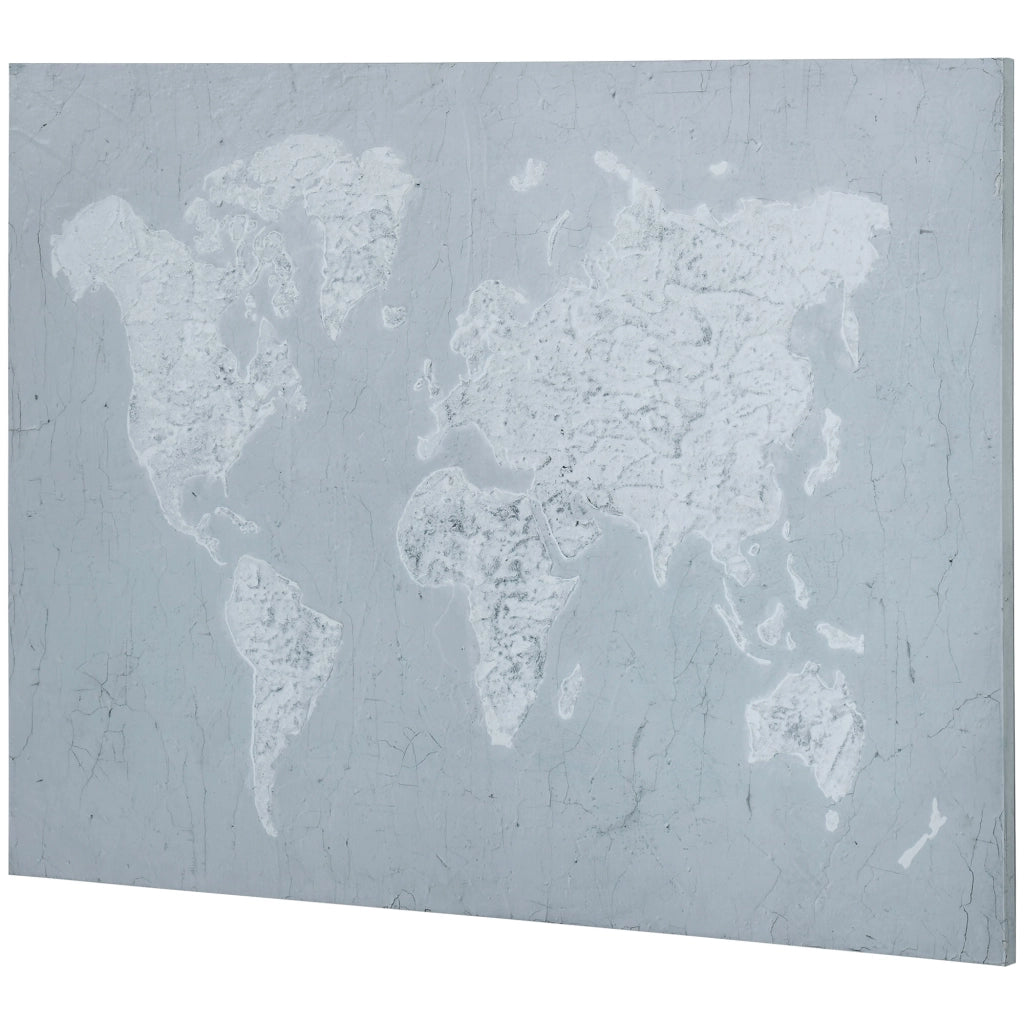 Stampa su Tela 120x90 cm ¨C zephmum ¨C Grigia Bianca Legno Pino