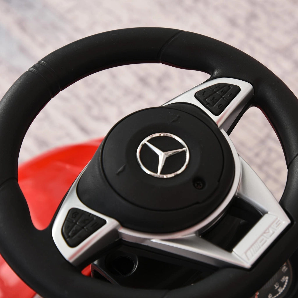 Auto Macchina Cavalcabile per Bambini con Maniglione con Licenza Mercedes AMG Rossa