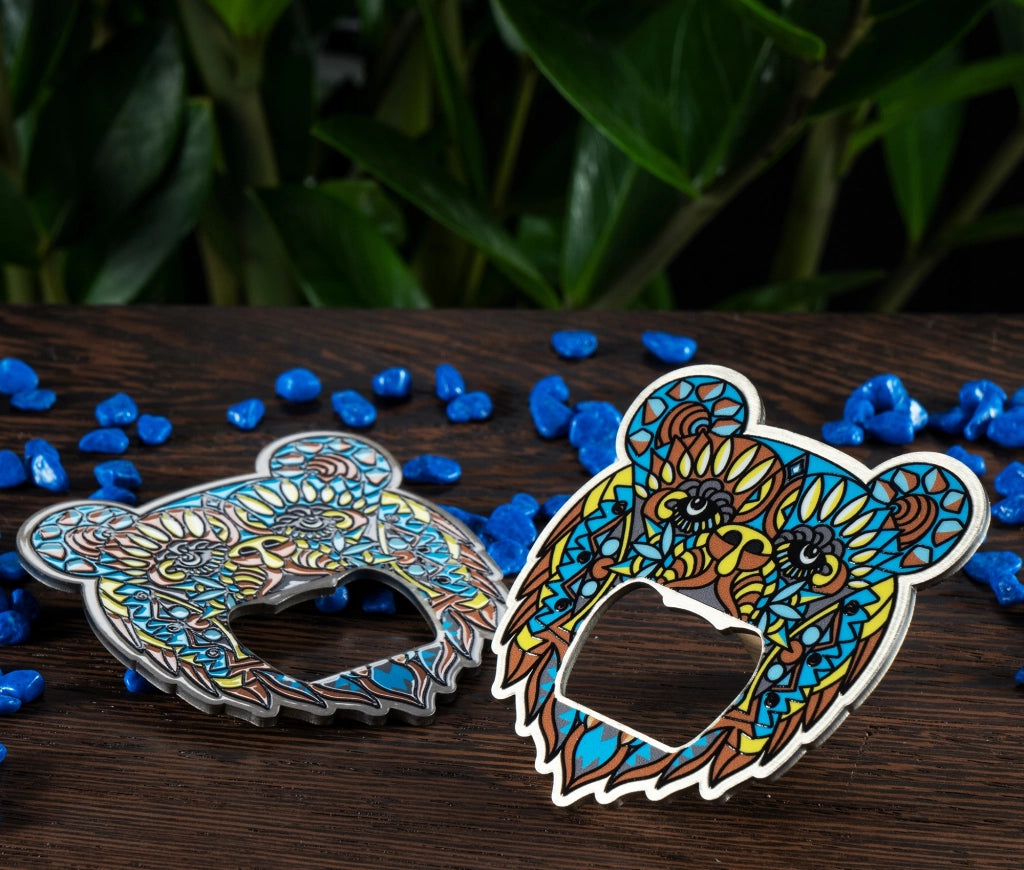 Apribottiglie KADAX in metallo, regalo colorato a forma di orsacchiotto, resistente
