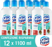 LYSOFORM PAVIMENTI FRESCHEZZA ALPINA SET 12 PZ X 1.1 LT DISINFETTA E PULISCE