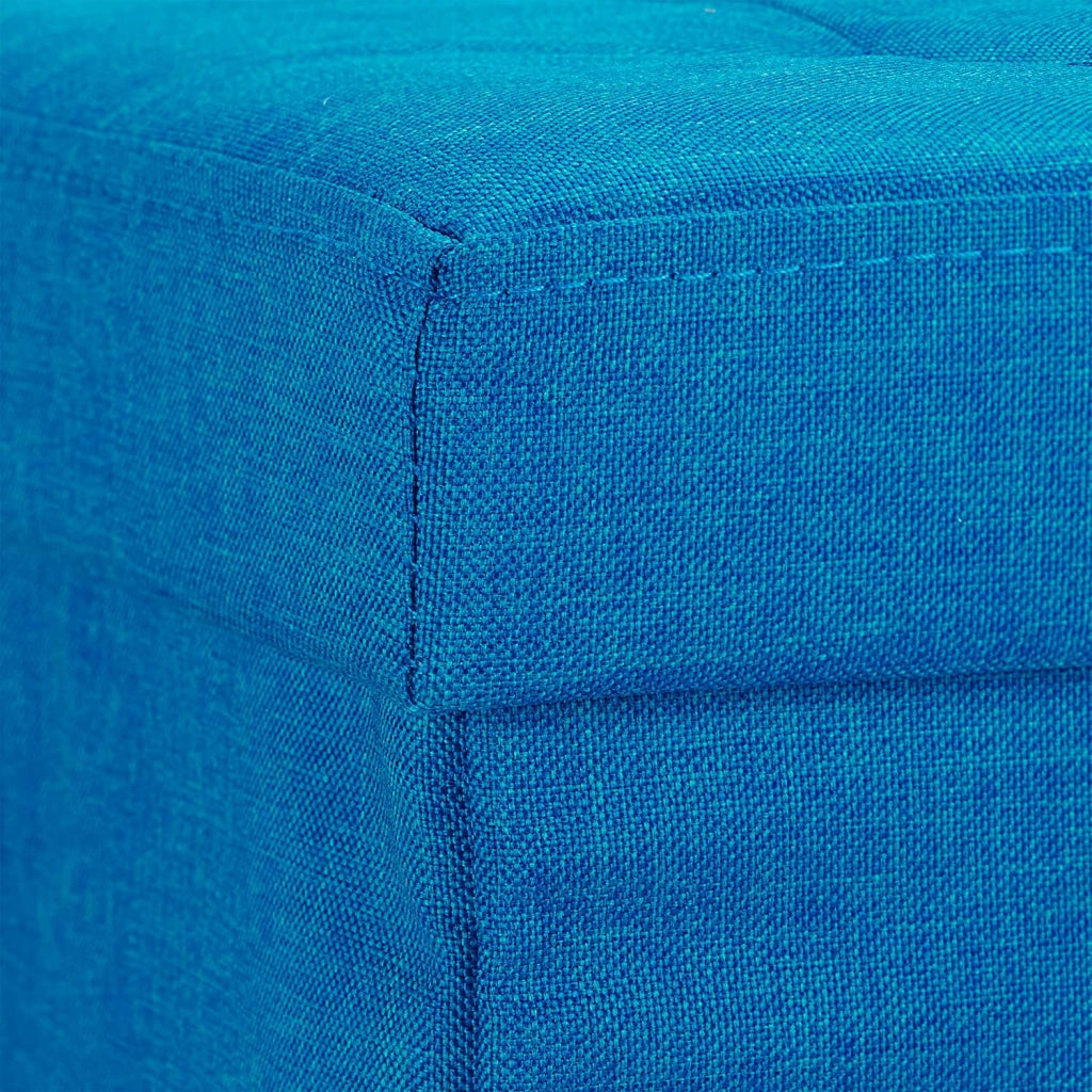 Panca sgabello pouf pieghevole cassapanca poggiapiedi 76 cm lino blu 13_0002337_2
