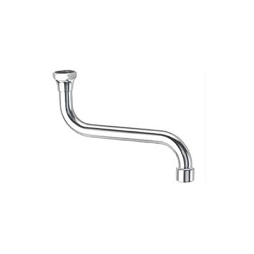 Canna per lavello Universale a S con rompigetto in ottone Ø 18 x 25 cm sassi 506