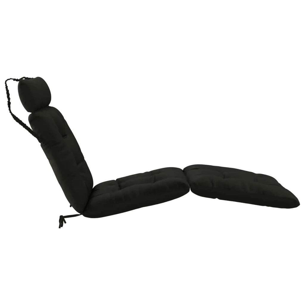 Cuscino per Lettino VIANEN 100% Poliestere Nero 200 x 70 x 8 cm 953921