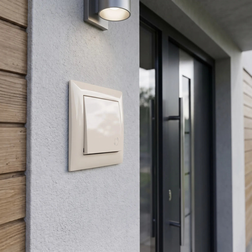 Pulsante Per Campanello Oste Jnh008-w Beige