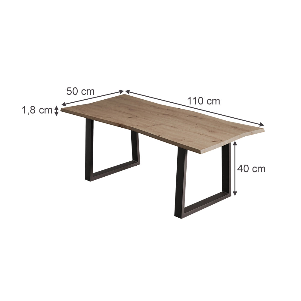 Vicco Tavolino da caffè Artigiano 110 x 50 cm