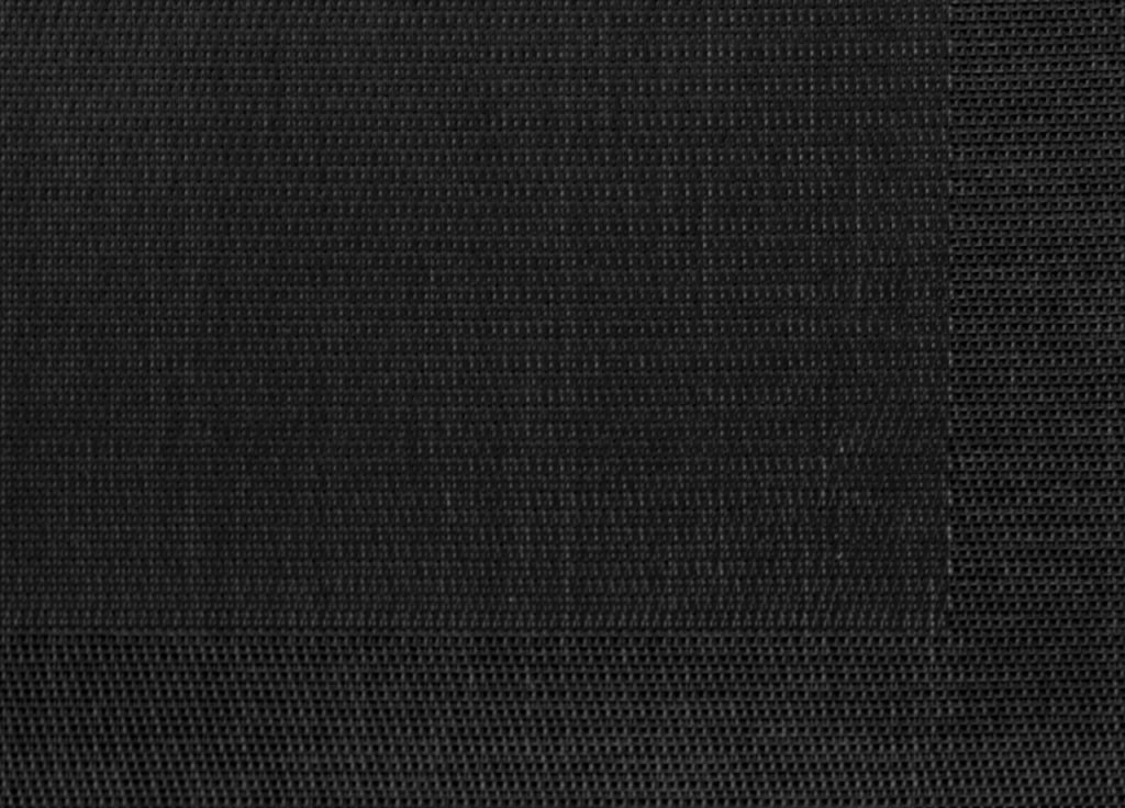 Set Tovagliette Americane Cucina Antiscivolo In Tinta Unita Lavabili - Set 4 - Nero