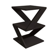 Tavolino laterale in legno "Albeni" - 29 x 29 x 54 cm - Nero