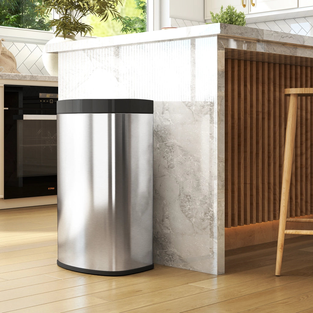 Bidone cucina 55L ¨C zephmum ¨C acciaio inossidabile 38x28,5x69cm