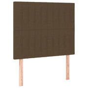 Testiera | Testata Marrone Scuro 100x5x118/128 cm Tessuto