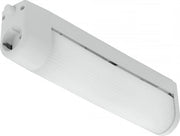 Lampada da parete a specchio 2 luci con interruttore e pulsante, vetro e plastica, connessione E14, altezza 35 cm