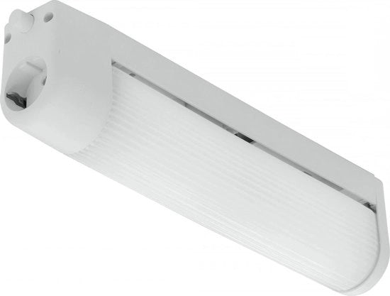 Lampada da parete a specchio 2 luci con interruttore e pulsante, vetro e plastica, connessione E14, altezza 35 cm