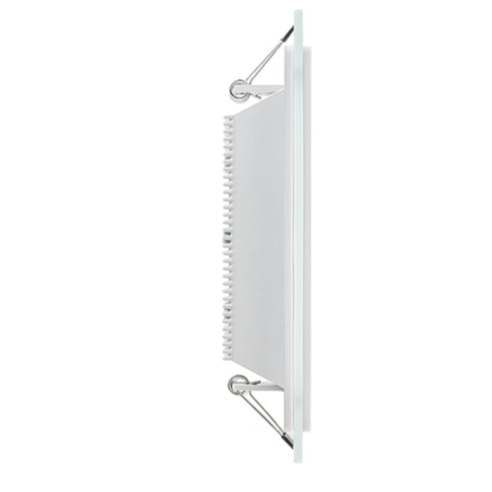 Trade Shop - Pannello Led Slim Tondo Incasso Cornice Vetro 24w Cct 4000k 3000k 6500k P205e-t3c -