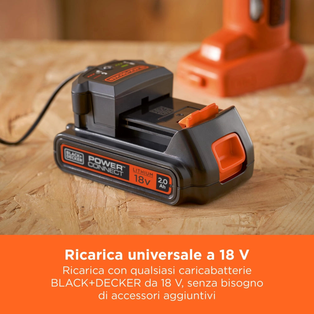Batteria Litio 18 V 2AH (BL2018) Black&decker