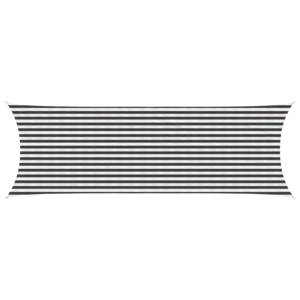 Telo Ombra Antracite e Bianco 2 x 6 m HDPE