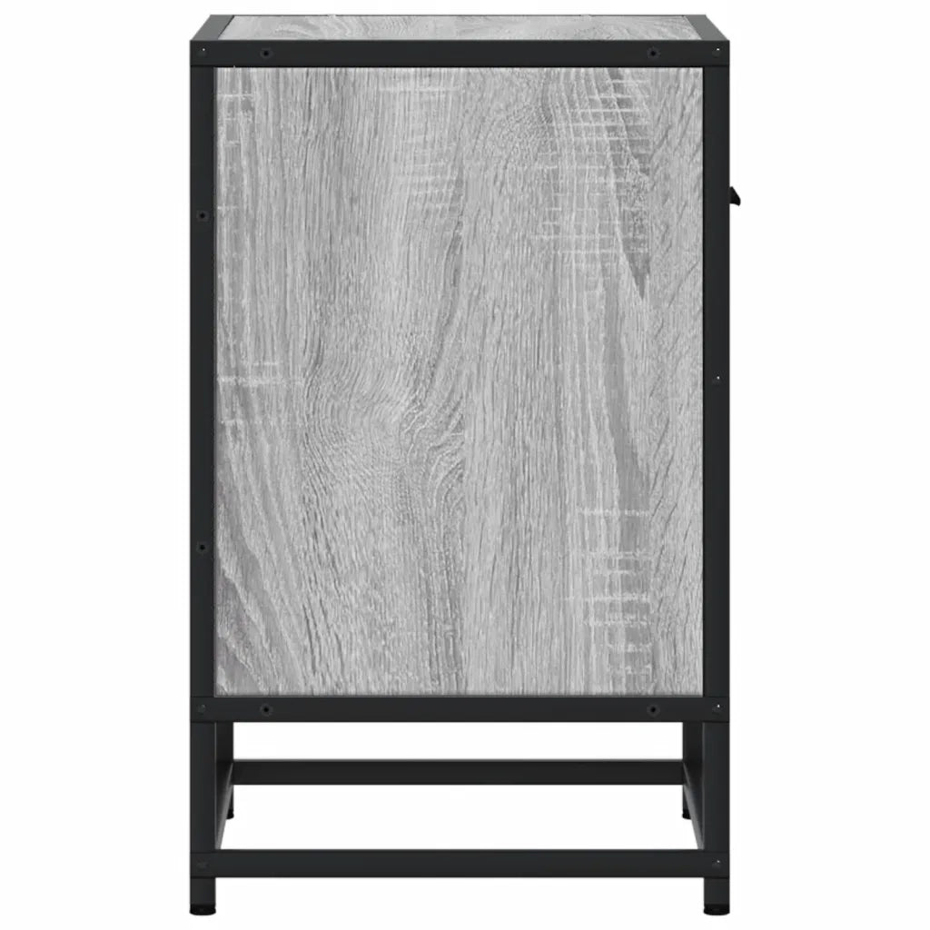 Comodini 2 pz-Set di 2 Tavolino da notte Grigio Sonoma 40x31x50 cm in Truciolato 778711