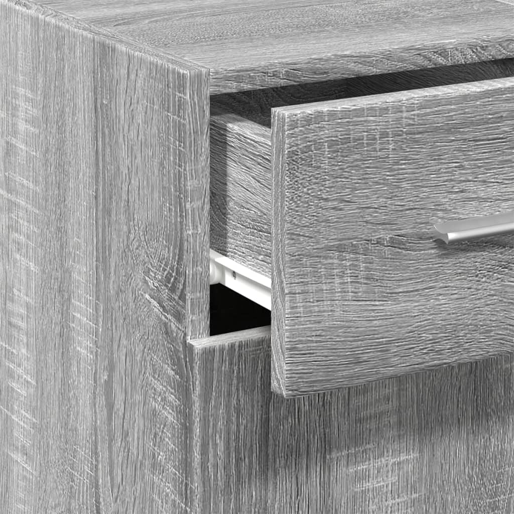 Buffet credenza cassettiera armadio mobile contenitore organizer cucina soggiorno salotto Sonoma 30 x 42,5 x 93 cm legno ingegnerizzato grigio 02_0036293