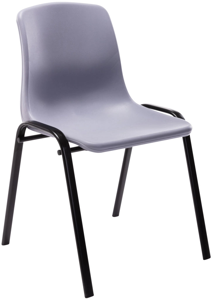 Sedia impilabile Nowra in polipropilene grigio