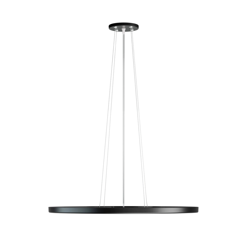 Sospensione moderna anello Ø40 nero/bianco LED 32W CCT