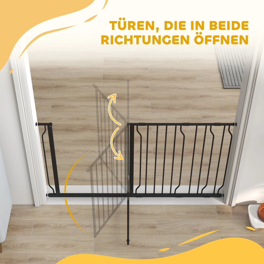 Cancelletto di Sicurezza per Cani ¨C Xylo ¨C Apertura Bidirezionale, Montaggio a Pressione, Estensibile 75-145 cm