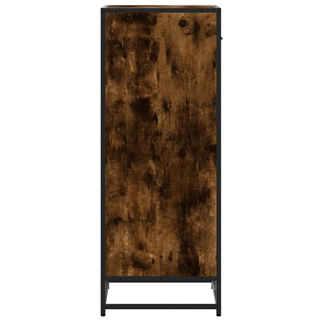 Scarpiera | Mobile per scarpe Rovere Fumo 48x38x97,5 cm in Legno Multistrato