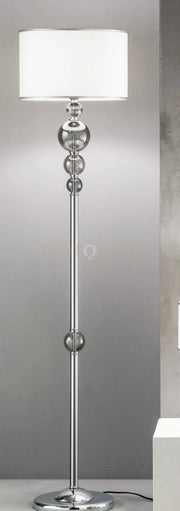 PIANTANA TEBE FUME'  E CROMO 1 LUCE ATTACCO E27 D.40CM