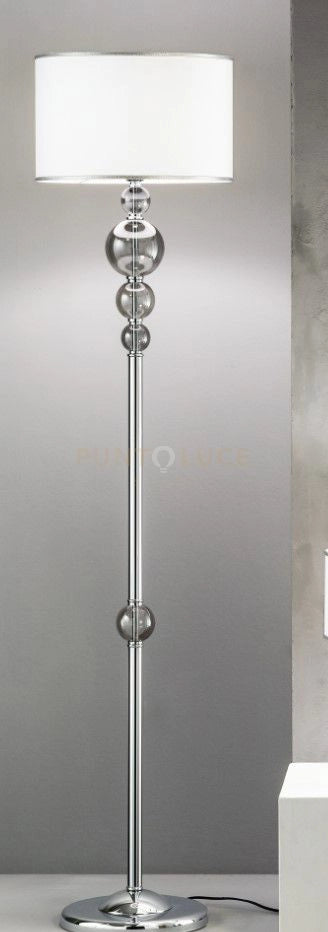 PIANTANA TEBE FUME'  E CROMO 1 LUCE ATTACCO E27 D.40CM