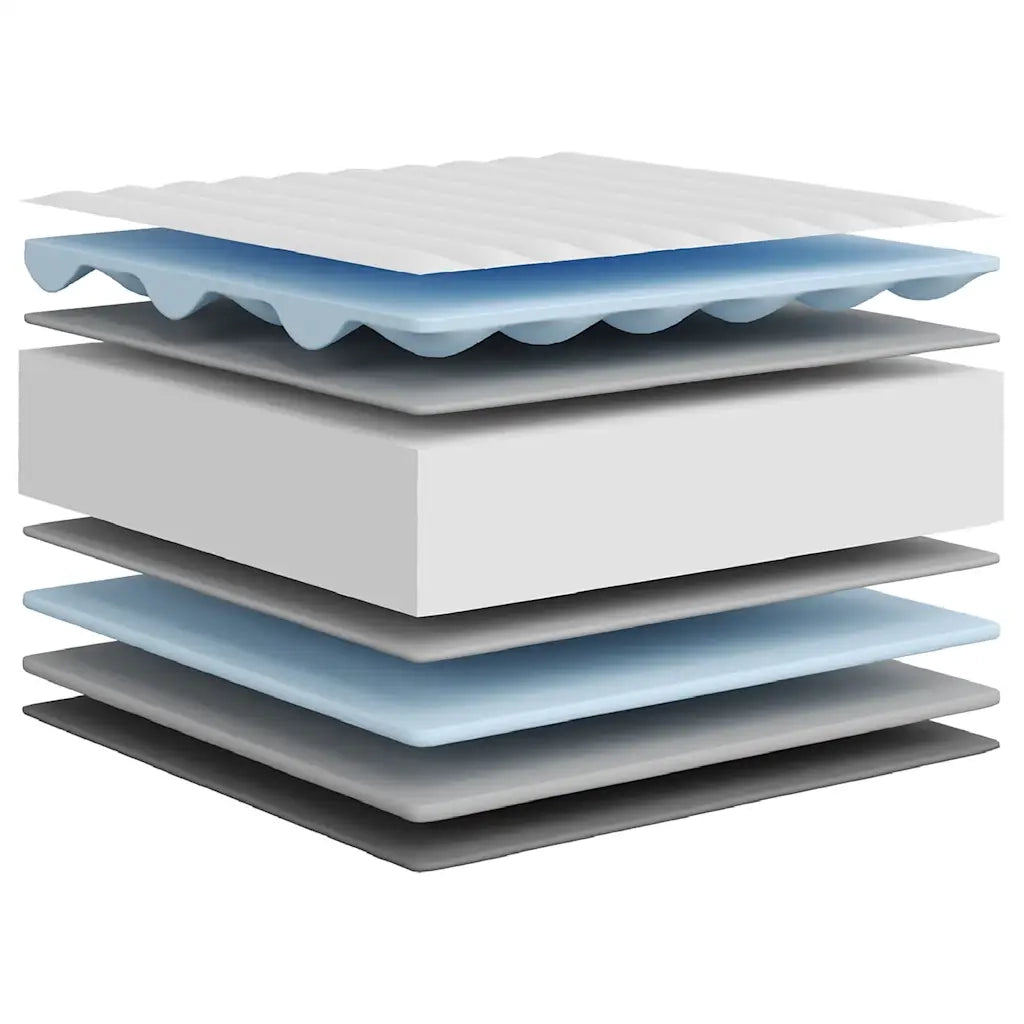 Materasso in Schiuma Mediamente Morbido-Materasso per Letto 200x200 cm 826278