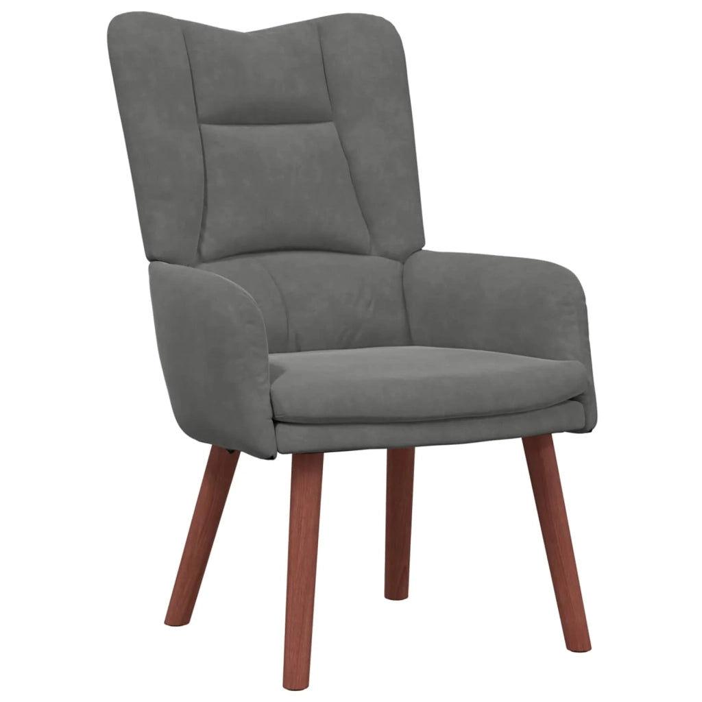 poltrona Grigio scuro 63 x 67 x 94 cm Velluto 42001804