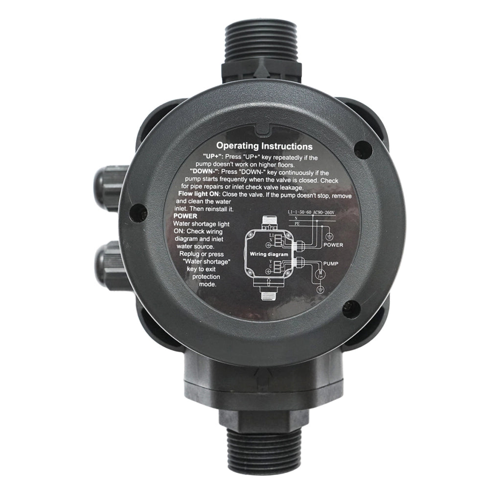 Pressostato elettronico automatico 2.2KW, 220V per pompa dell'acqua, pressione regolabile manualmente max. 15 bar, HYDROCALL-2200M
