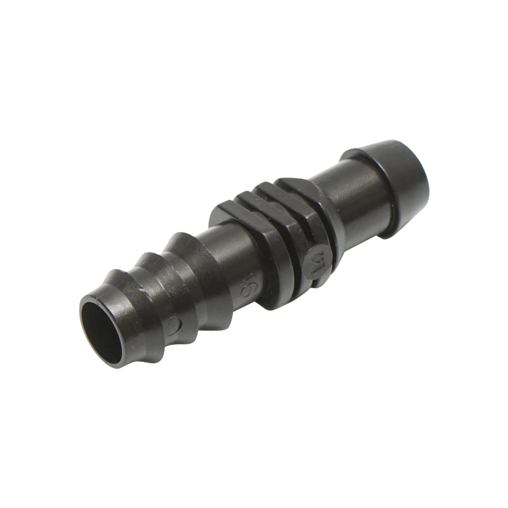 Connettore per linea di tubo di gocciolamento D16mm Breckner Germany.