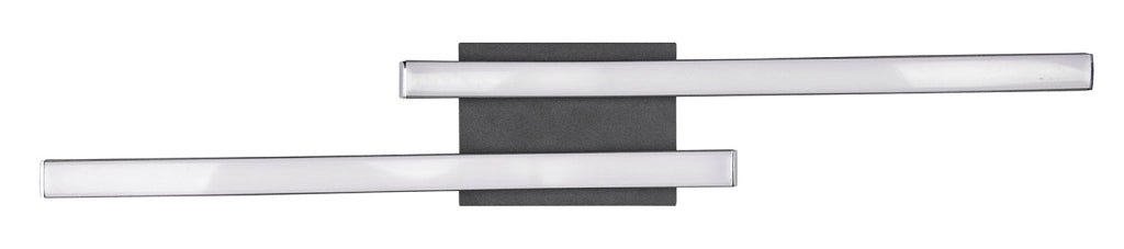 Plafoniera da Interno a LED SMD in Metallo Nero Opaco
