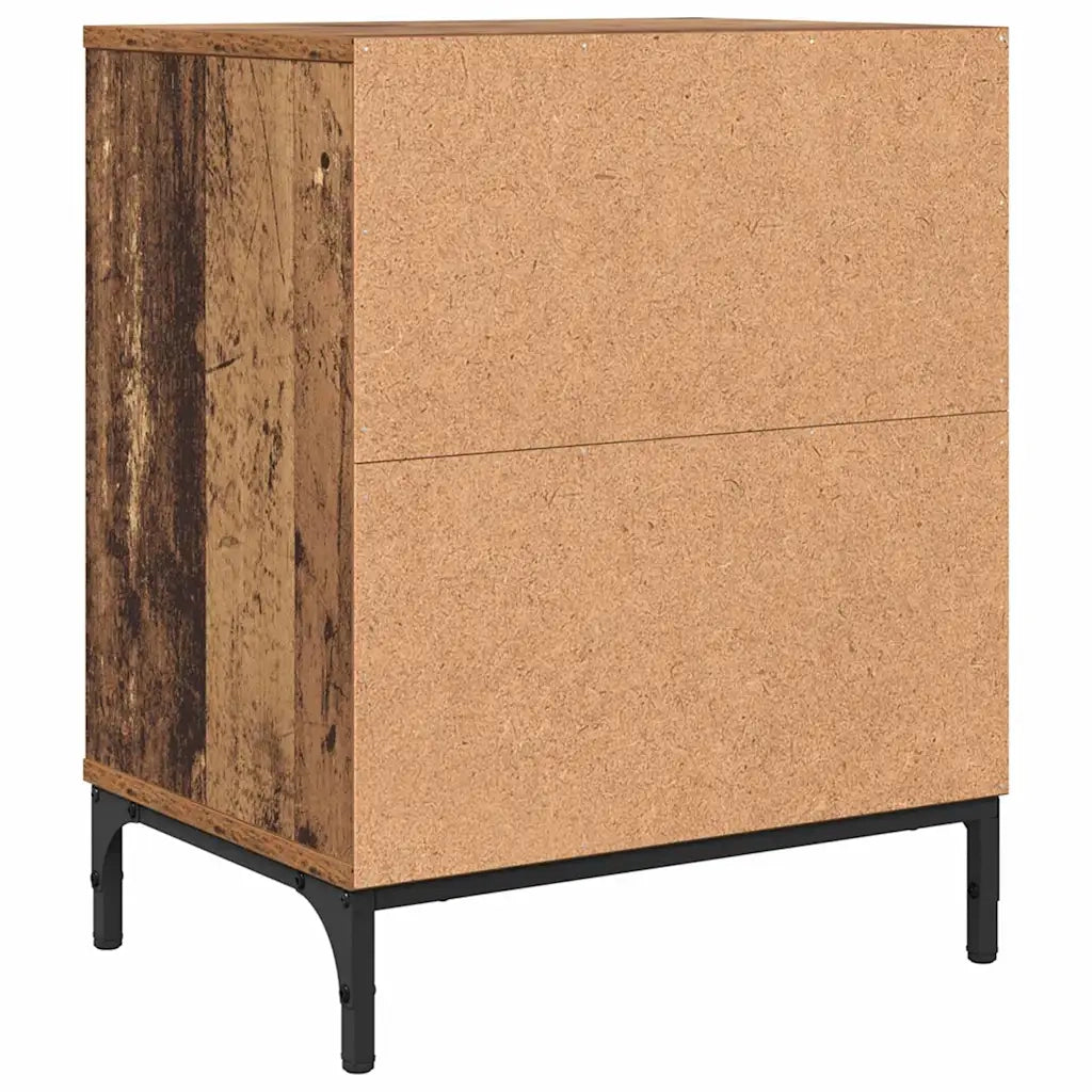 Armadio da Notte con cassetto Legno vecchio 49 x 36 x 61 cm 883490