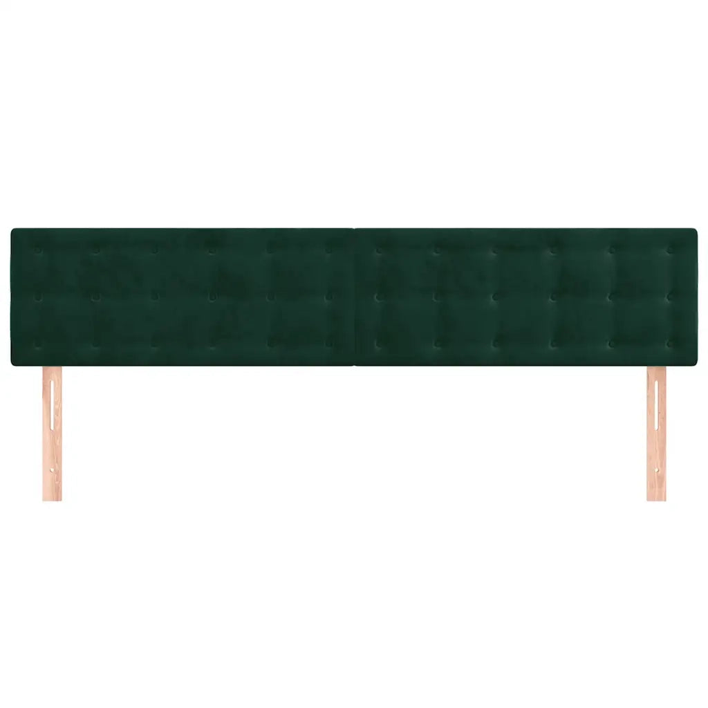 Testiera | Testata Verde Scuro 180x5x78/88 cm in Velluto