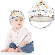 Primo casco di sicurezza - dinosauro blu - visiera regolabile per bambini da 6 a 36 mesi.