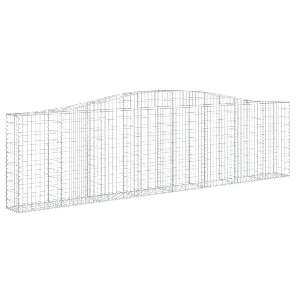 Cesti Gabbioni ad Arco 3 pz 400x30x100/120 cm Ferro Zincato 3145827